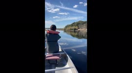 Thought we could head off the gators, turns out their faster than they look!