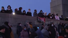 Rally against the war with Ukraine in Yekaterinburg Russia