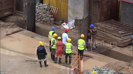 Beijign Subway Line 17 construction cracks residential building in Beijing in 2020-0