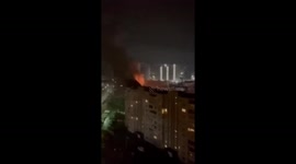 Stray object hits residential building in Kyiv forcing 150 residents to evacuate