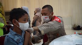 South Sulawesi Police Promote Vaccination to Prevent Omicron