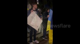 Anti-War protest in LA, US