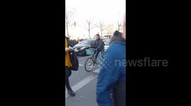 Protest in Paris, France over Russia action on Ukraine