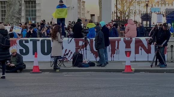 London: Demonstration against Russian aggression in Ukraine