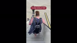 Plus size woman told to buy TWO airplane seats or stop flying shares viral TikTok of herself struggling to fit in chair
