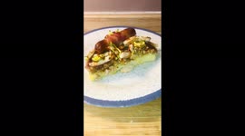 Classic British Sunday Lunch and into a Pizza shape