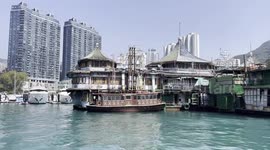 Abandoned Floating Dim Sum Restaurant in Hong Kong During Omicron Pandemic