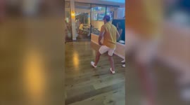 Hilarious moment woman flips over and faceplants after attempting iconic 'Dirty Dancing' lift