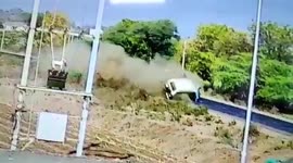 SUV flips 7 times in 5 seconds in a bid to save approaching bike in central India
