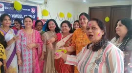 The Holi Milan ceremony organized by women groups in Northern India