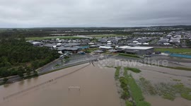 Queensland widespread flooding in Pimpama, Australia