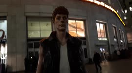 Sean Henry: Standing Figure (Man) Statue at Canary Wharf, London.  Painted Bronze