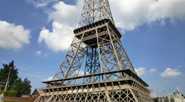 Replica of Eiffel Tower at Mini-Europe, Brussels, Belgium