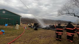 Barn fire 3rd Alarm – 30 Fire District, East Union Township, Pennsylvania