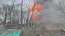 Home in Fire at Manning Ave Jersey City NJ 07304 today afternoon 3/7/2022.