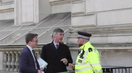 Jacob Rees Mogg called a “liar” outside Downing Street