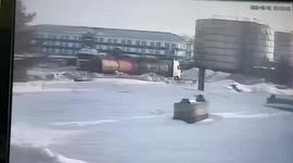 Asphalt storage tank collapses killing two in western Russia