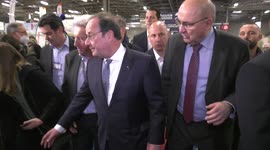 François Hollande en déplacement au Salon de l'Agriculture 2022