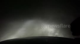 Minnesota driver hit by sudden snow squall while driving home