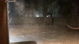 March 2022 snow in Hernando, DeSoto County, Mississippi