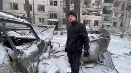 'We will fight you': Angry Ukrainian's message to Russia as he shows damage to Kharkiv