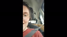 This little dog can't contain her excitement over her Timbit!