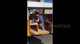 Couple ditch jobs and city centre flat for van life – saving themselves over £11,000 per year in bills and rent.