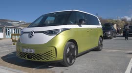 'Top Gear' team seen driving Volkswagen's electric version of their iconic 'hippie van'