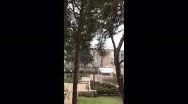 Jerusalem sees rare snowfall in March