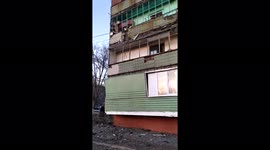 Kramatorsk resident documents destruction caused by Russian shelling in local community