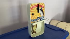 Sardine clock used for advertising the brand!! Time for fresh seafood!!