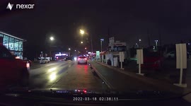 Tow Truck driver gets hit by Nissan on Washington Ave - St. Patricks Day 2022