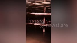 Art show in abandoned shopping mall now flooded and home to fish