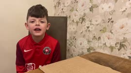 UK boy who had his skull rebuilt 'like a jigsaw' raises cash for hospital which saved his life