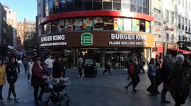 Burger King Reopens In Leicester Square
