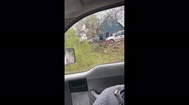 Tornadoes tatter Central Texas, footage shows damaged structures, downed trees, scattered debris