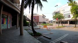 Shopping mall abandoned amid Covid-19 economic hardship in Thailand