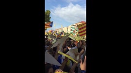 Demonstration for independence in Catalonia