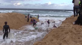 Report - Surfing water released from lagoon.
