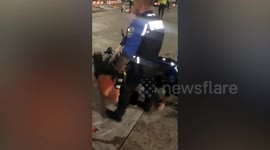 Shocking moment cops violently arrest musician at South by Southwest festival in Austin