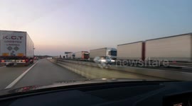 P&O effect? Massive queue of lorries forms near Dover