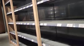 Grocery stores with empty shelves around Kyiv, Ukraine