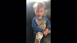 'What did he just say?' Toddler says wrong F-word trying to say 'frog'