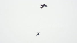 Birdwatching woman witnesses death-defying aerial stunt believed to be for the new Mission Impossible