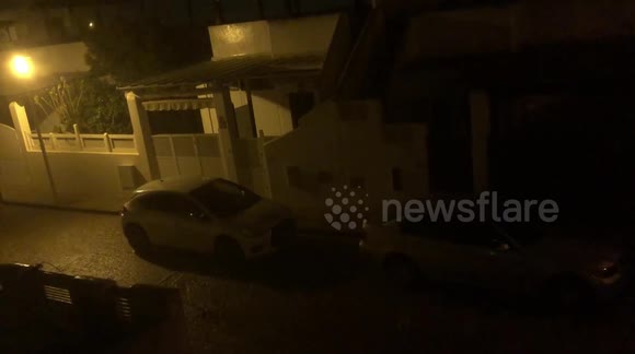 Flooded streets and intense hail hit southern Spain after Saharan dust storm