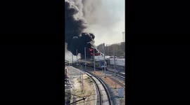 One dead after France freight train catches fire