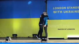 Sadiq Khan's full speech and attempted video chat with Kiev Mayor 'Vitali Klitschko' at 'London stands for Ukraine' rally on Trafalgar Square