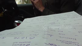 Impressive Old man calls record store to be given words to put into a poem/freestyle rap