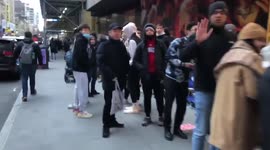 Hundreds of US shoppers line up In Times Square to buy 'MoonSwatch’