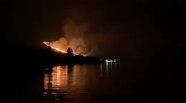 Further footage of Scotland hill fire 2